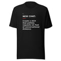 New Chat Shirts NC-054 Bella + Canvas 3001 front mockup 1