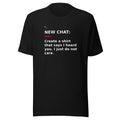 New Chat Shirts NC-069 Bella + Canvas 3001 front mockup 1