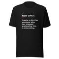 New Chat Shirts NC-071 Bella + Canvas 3001 front mockup 1