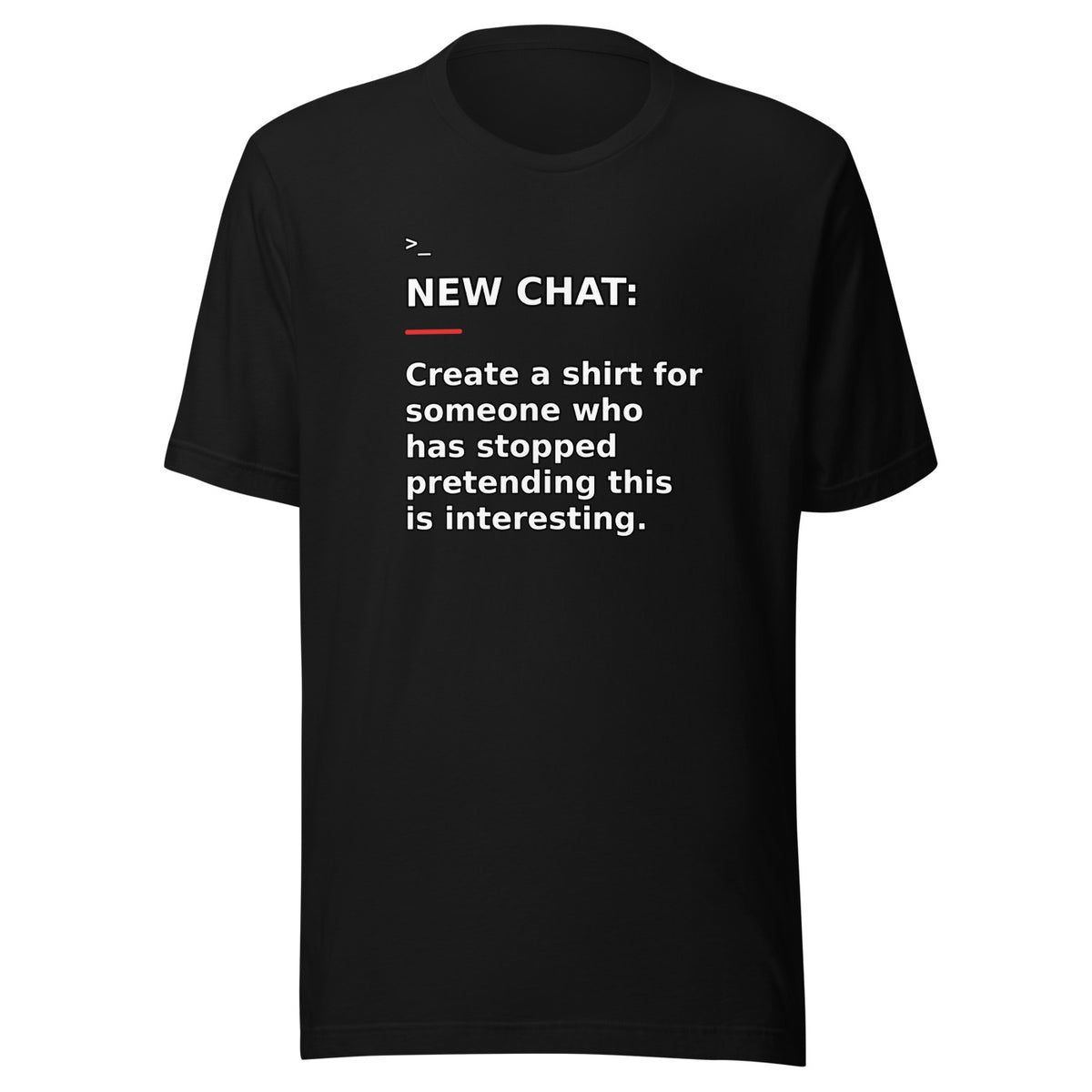 New Chat Shirts NC-071 Bella + Canvas 3001 front mockup 1