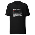 New Chat Shirts NC-080 Bella + Canvas 3001 front mockup 1