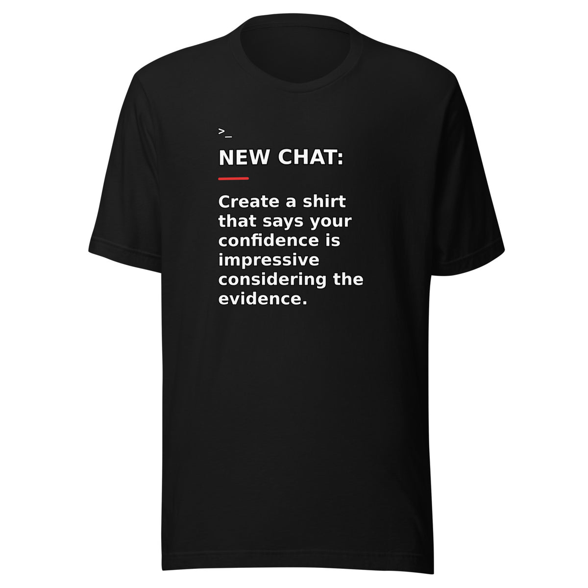 New Chat Shirts NC-087 Bella + Canvas 3001 front mockup 1