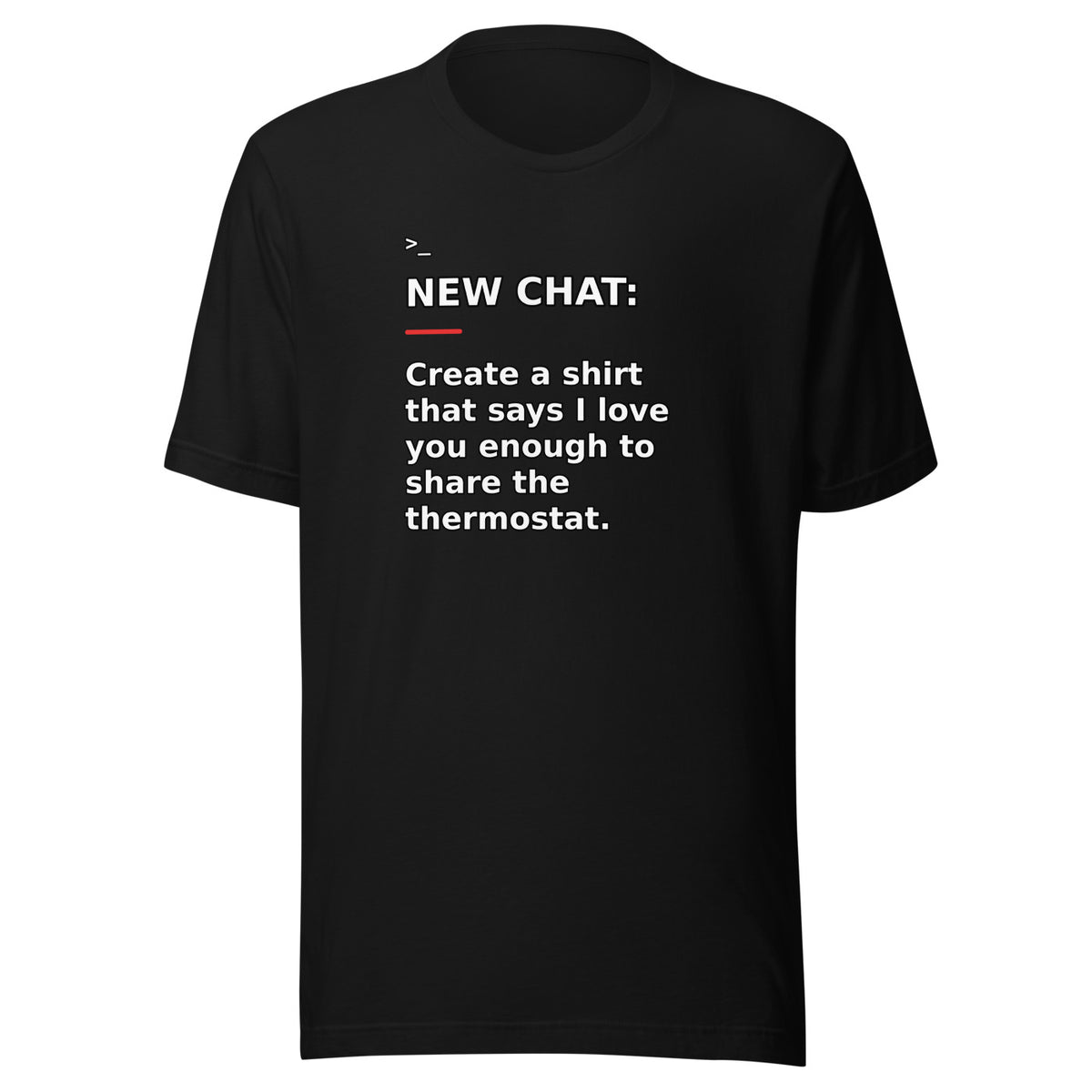 New Chat Shirts NC-120 Bella + Canvas 3001 front mockup 1