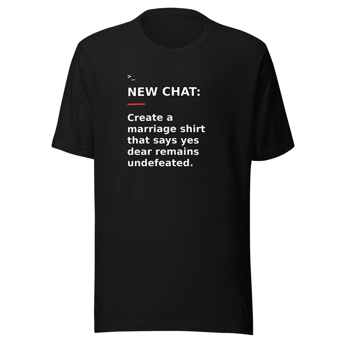 New Chat Shirts NC-128 Bella + Canvas 3001 front mockup 1