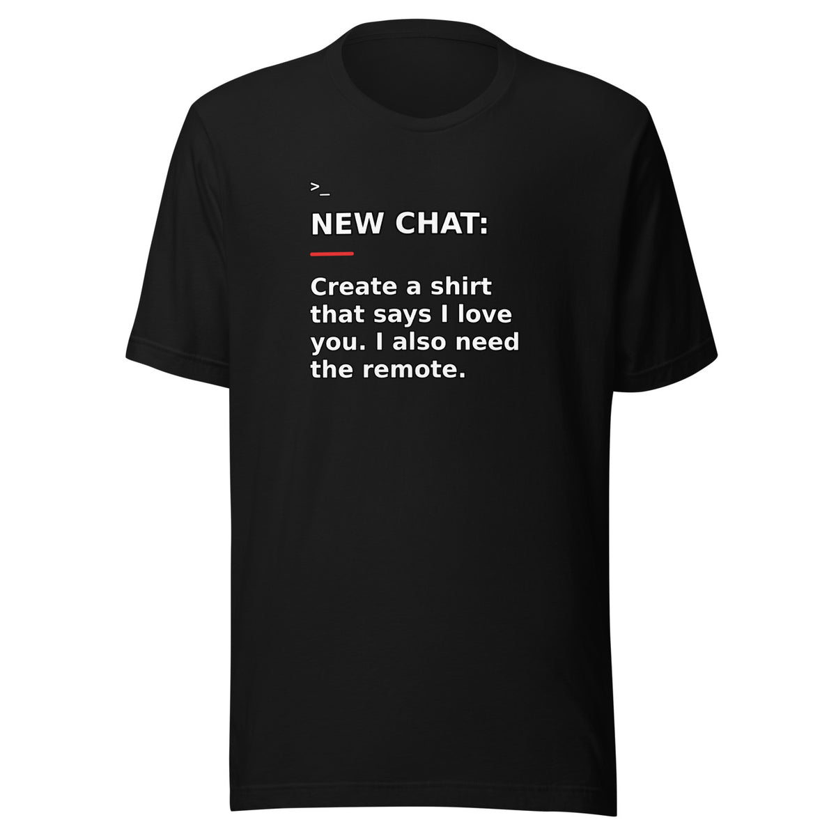 New Chat Shirts NC-132 Bella + Canvas 3001 front mockup 1