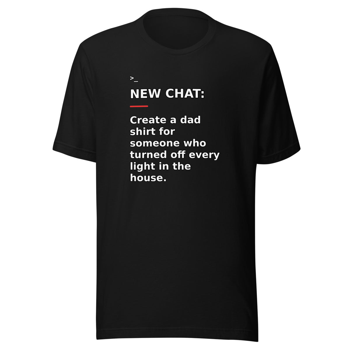 New Chat Shirts NC-137 Bella + Canvas 3001 front mockup 1