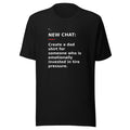 New Chat Shirts NC-141 Bella + Canvas 3001 front mockup 1