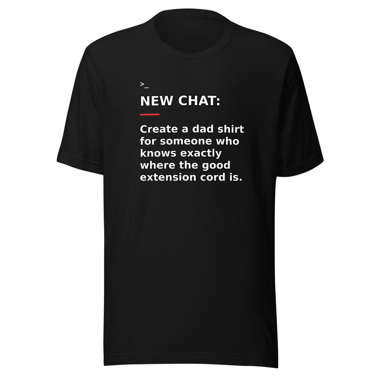 New Chat Shirts NC-153 Bella + Canvas 3001 front mockup 1