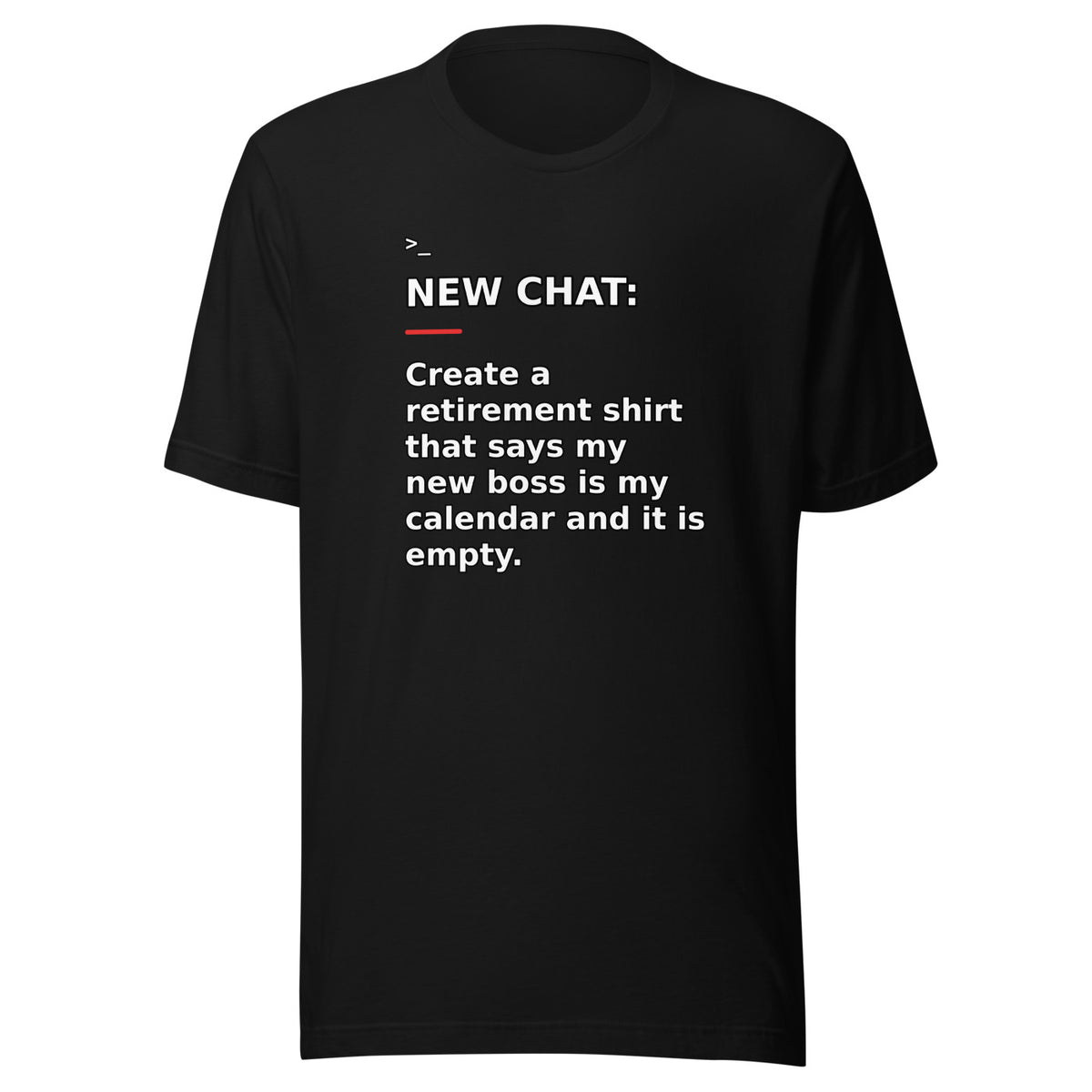 New Chat Shirts NC-158 Bella + Canvas 3001 front mockup 1