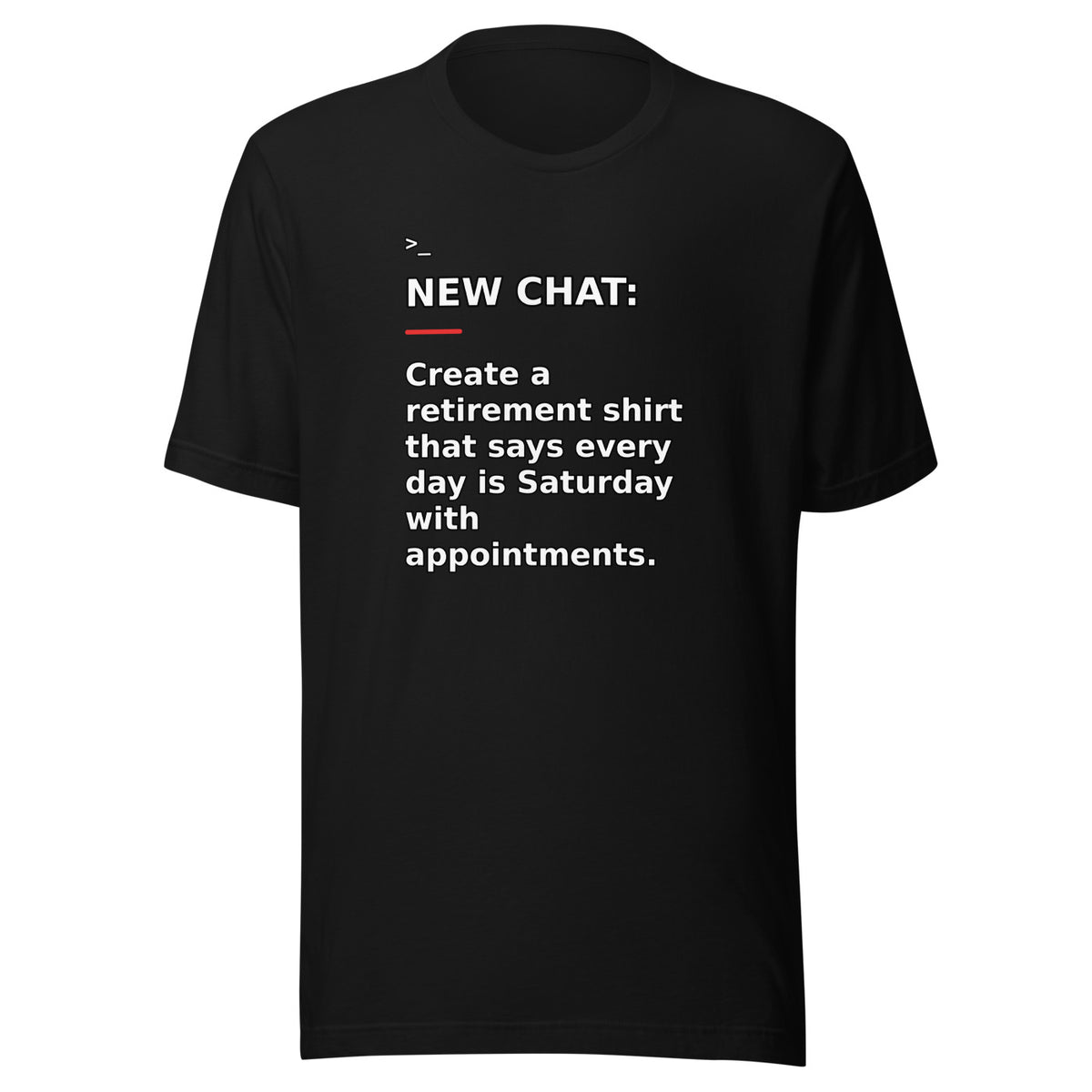 New Chat Shirts NC-160 Bella + Canvas 3001 front mockup 1