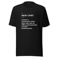 New Chat Shirts NC-164 Bella + Canvas 3001 front mockup 1