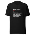 New Chat Shirts NC-168 Bella + Canvas 3001 front mockup 1