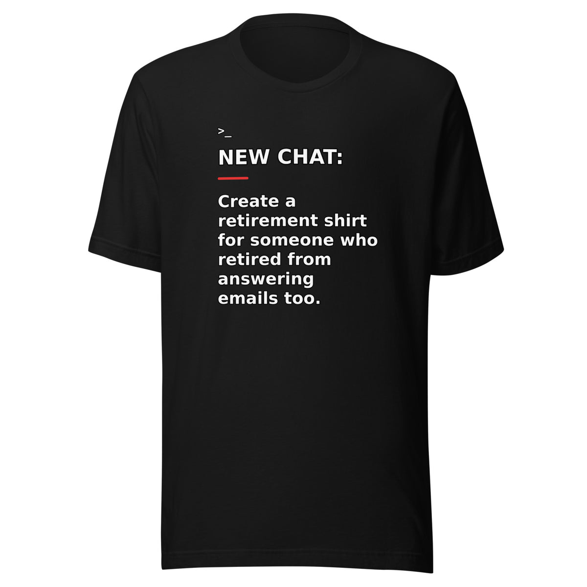 New Chat Shirts NC-177 Bella + Canvas 3001 front mockup 1