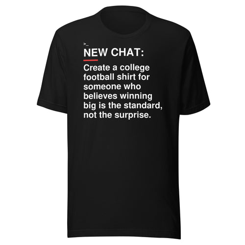 Alabama — Winning Is the Standard T-Shirt front flat mockup — bold production artwork