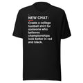 Georgia — Championships in Red and Black T-Shirt front flat mockup — bold production artwork