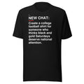 Missouri — Black Gold National Attention T-Shirt front flat mockup — bold production artwork