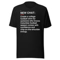 Missouri — Columbia Confidence T-Shirt front flat mockup — bold production artwork