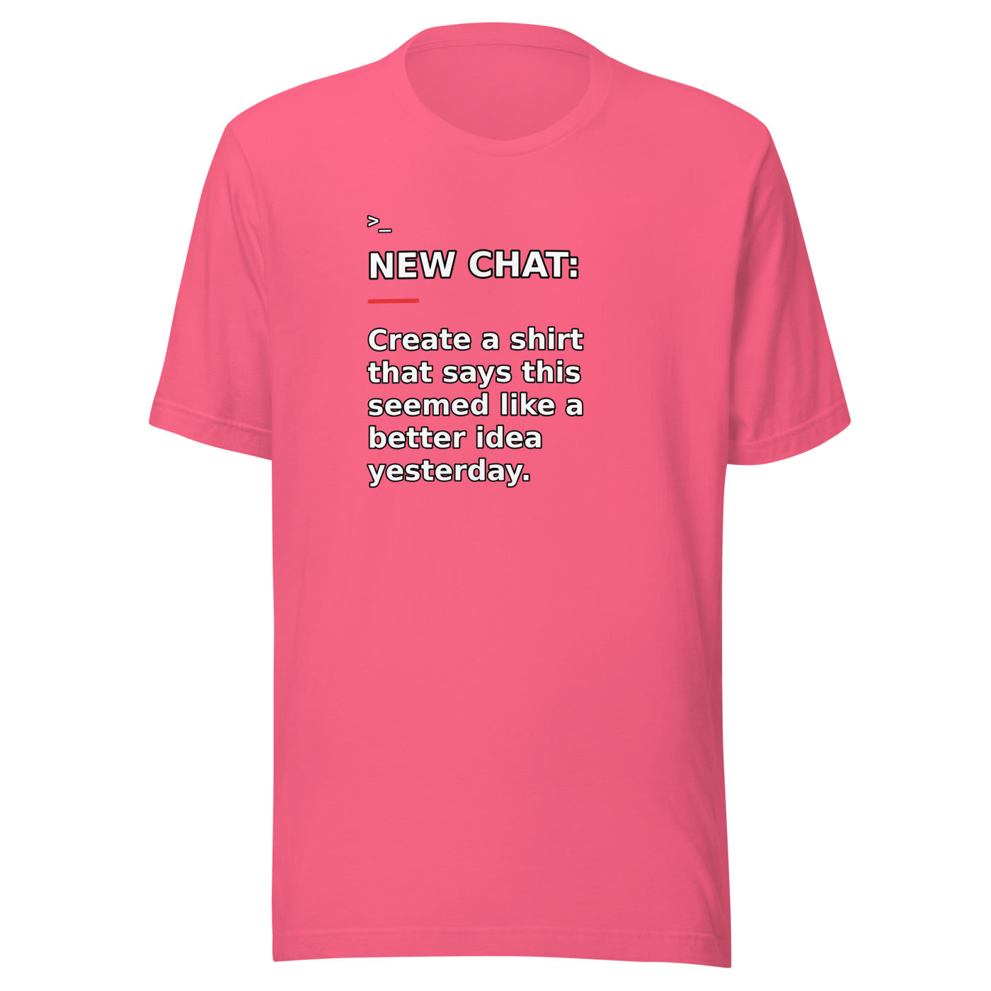New Chat Shirts NC-014 Bella + Canvas 3001 front mockup 6
