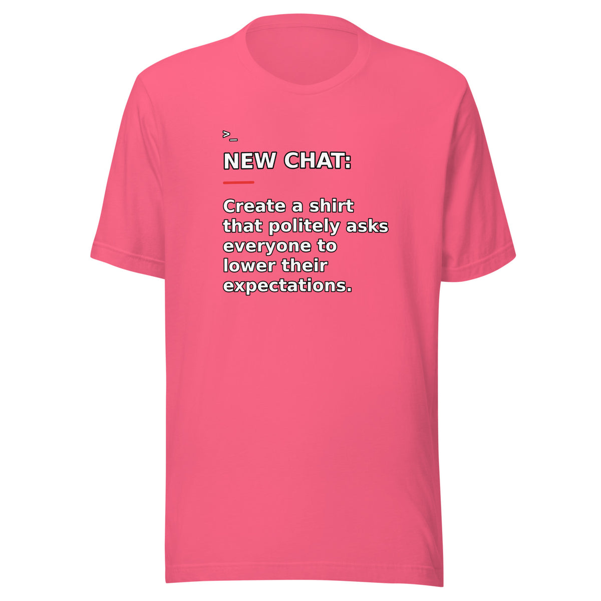 New Chat Shirts NC-060 Bella + Canvas 3001 front mockup 6