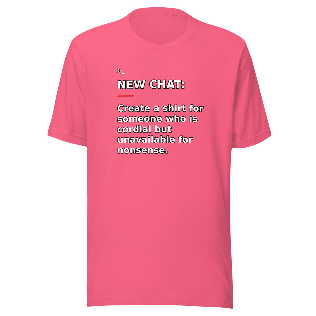 New Chat Shirts NC-061 Bella + Canvas 3001 front mockup 6