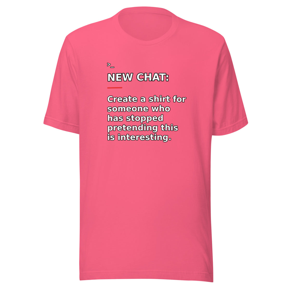 New Chat Shirts NC-071 Bella + Canvas 3001 front mockup 6