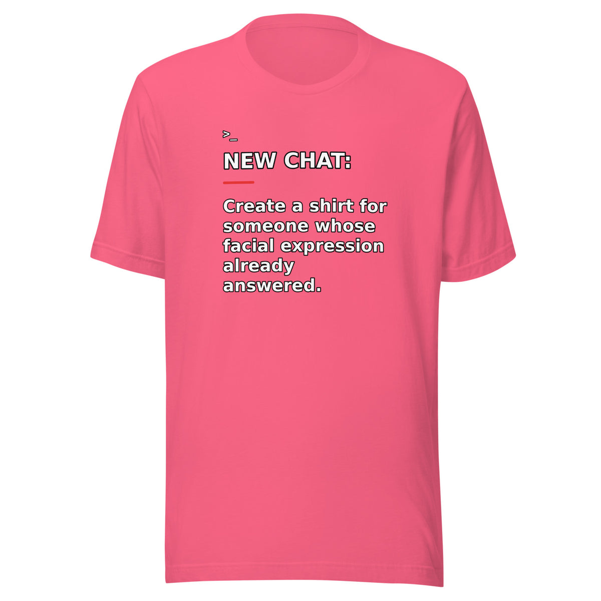 New Chat Shirts NC-076 Bella + Canvas 3001 front mockup 6