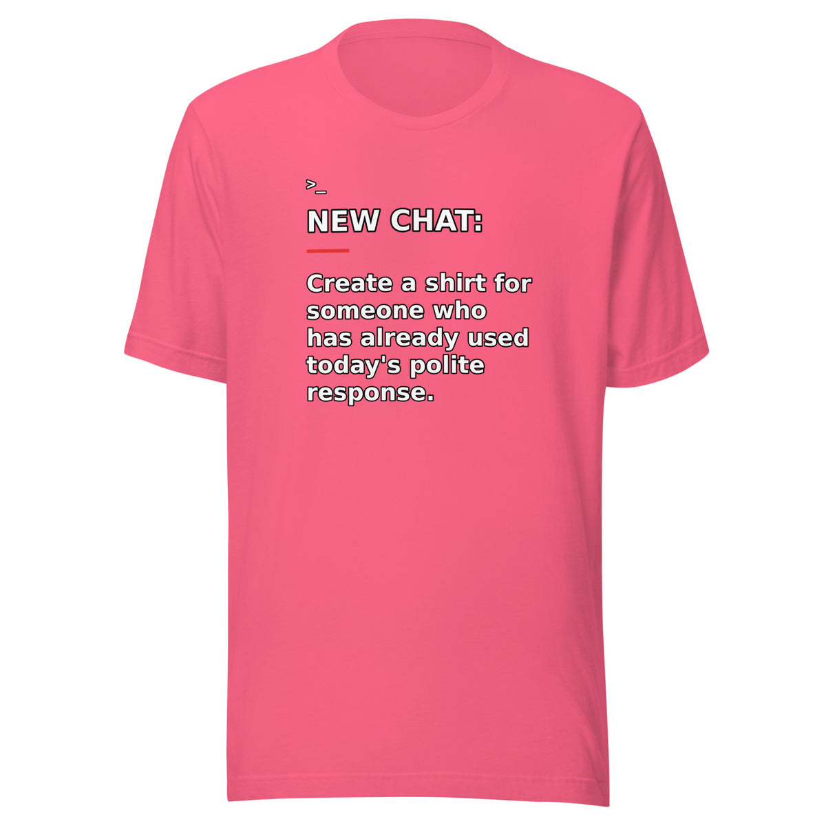 New Chat Shirts NC-088 Bella + Canvas 3001 front mockup 6