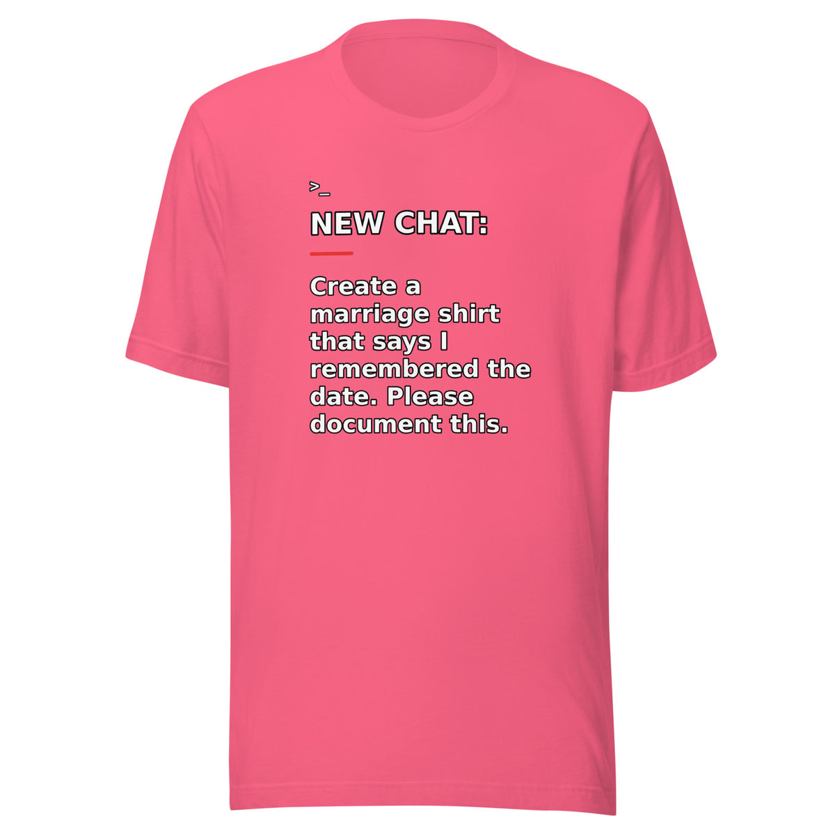 New Chat Shirts NC-122 Bella + Canvas 3001 front mockup 6