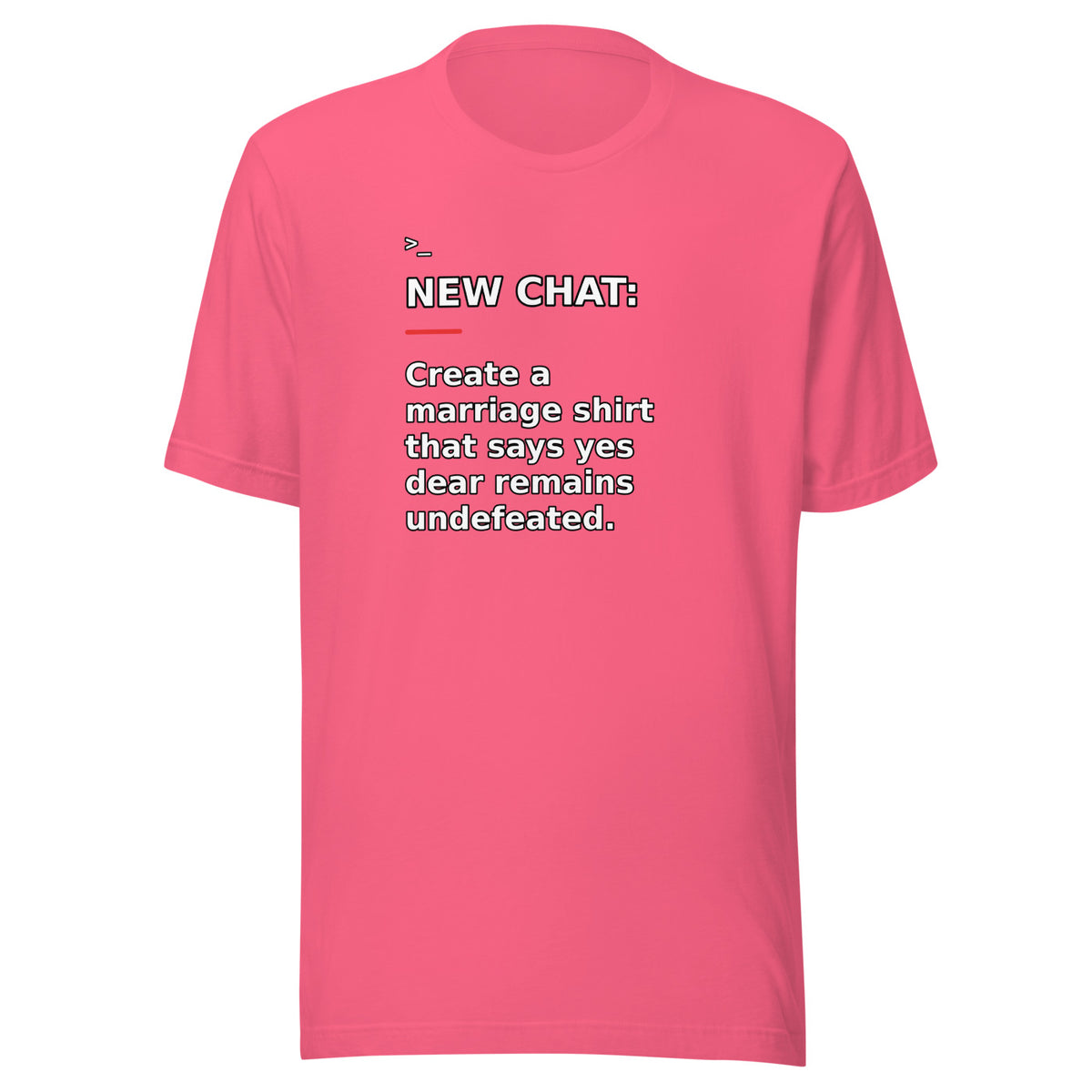 New Chat Shirts NC-128 Bella + Canvas 3001 front mockup 6