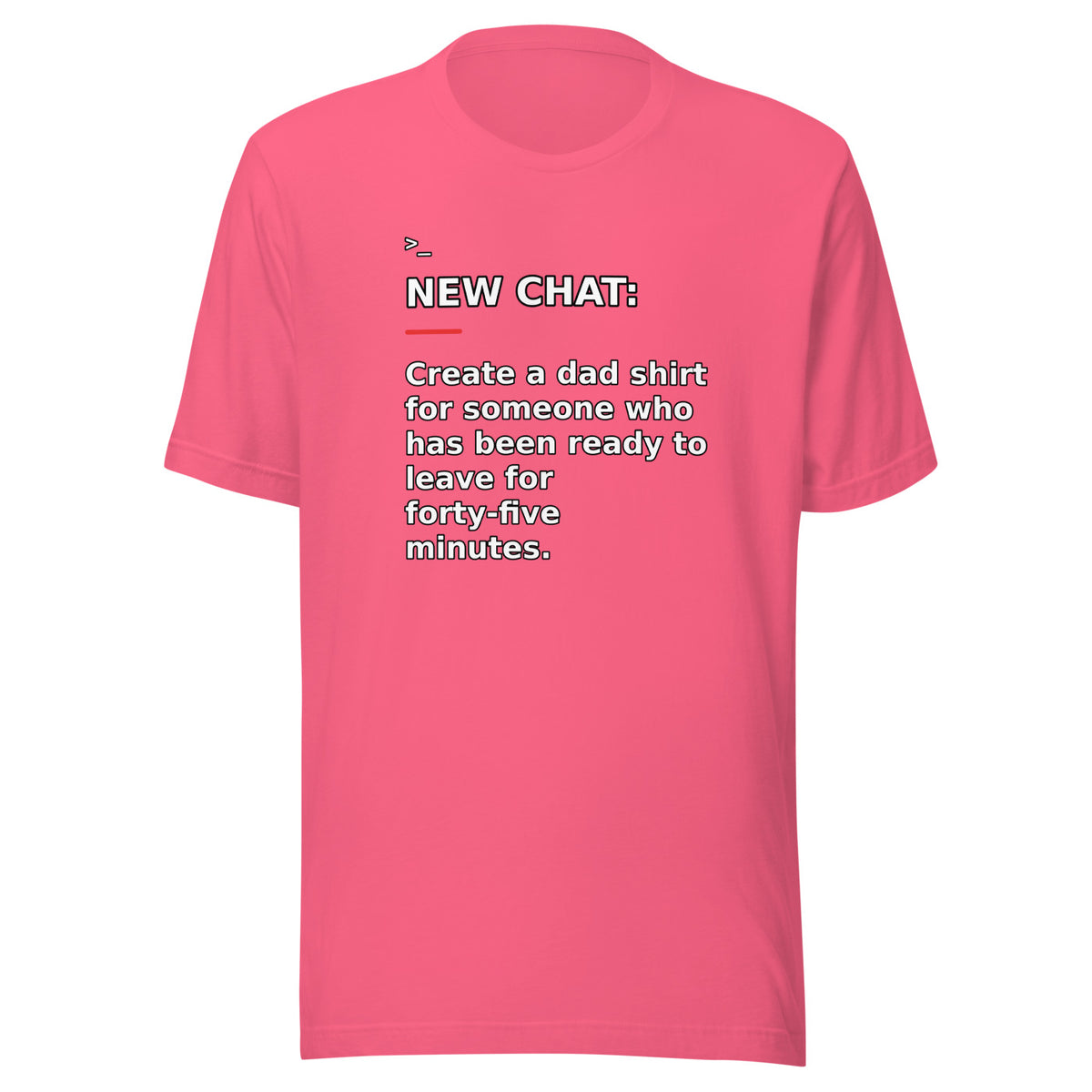 New Chat Shirts NC-155 Bella + Canvas 3001 front mockup 6