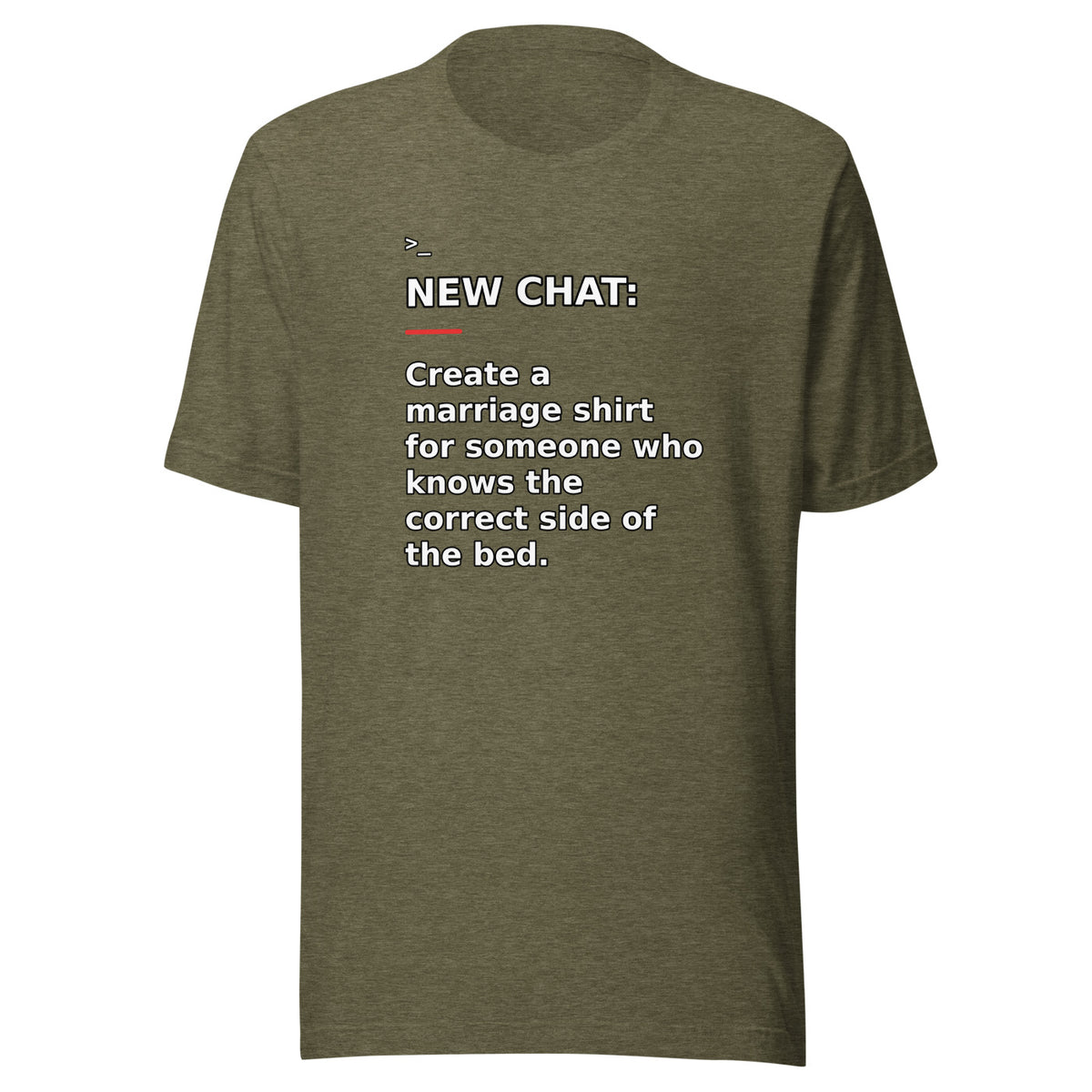 New Chat Shirts NC-125 Bella + Canvas 3001 front mockup 5