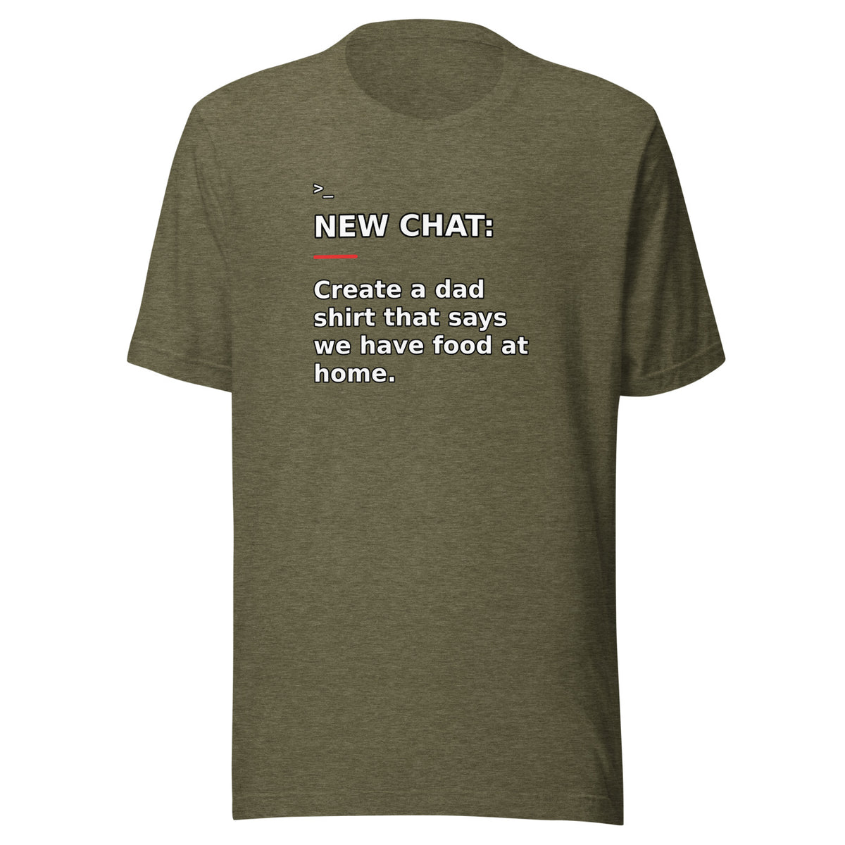 New Chat Shirts NC-142 Bella + Canvas 3001 front mockup 5