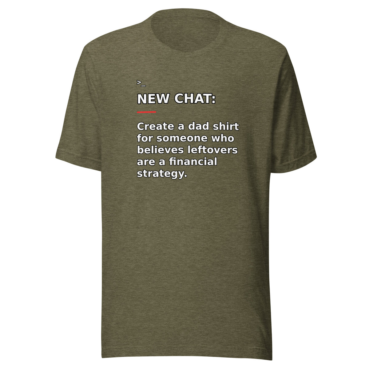 New Chat Shirts NC-149 Bella + Canvas 3001 front mockup 5