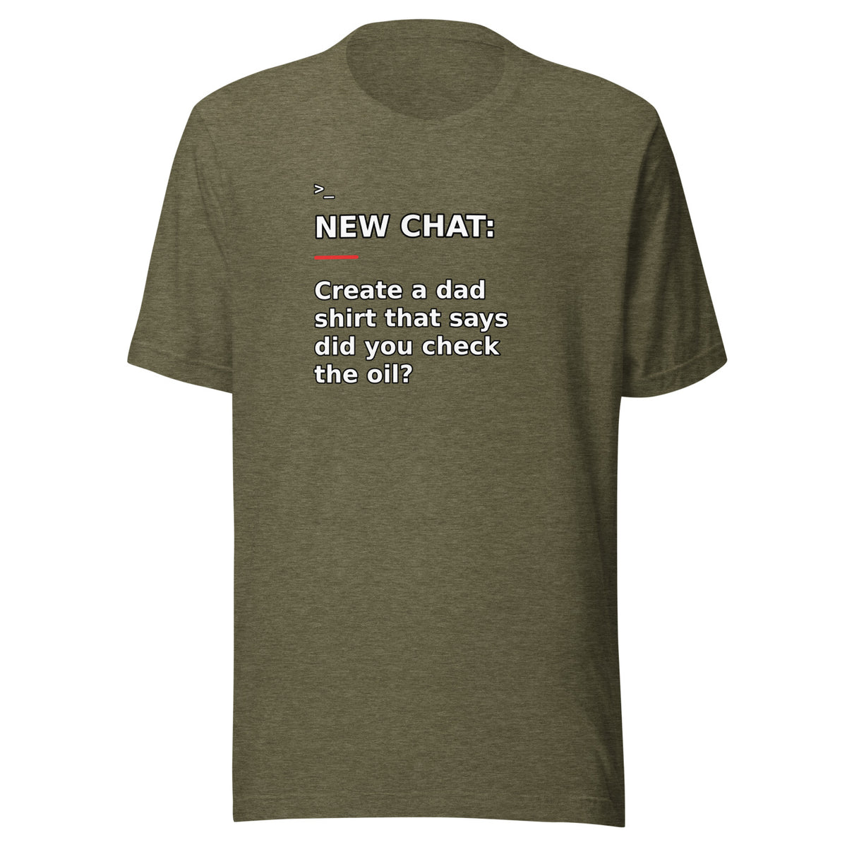 New Chat Shirts NC-154 Bella + Canvas 3001 front mockup 5