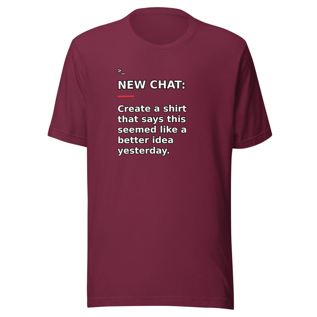 New Chat Shirts NC-014 Bella + Canvas 3001 front mockup 4