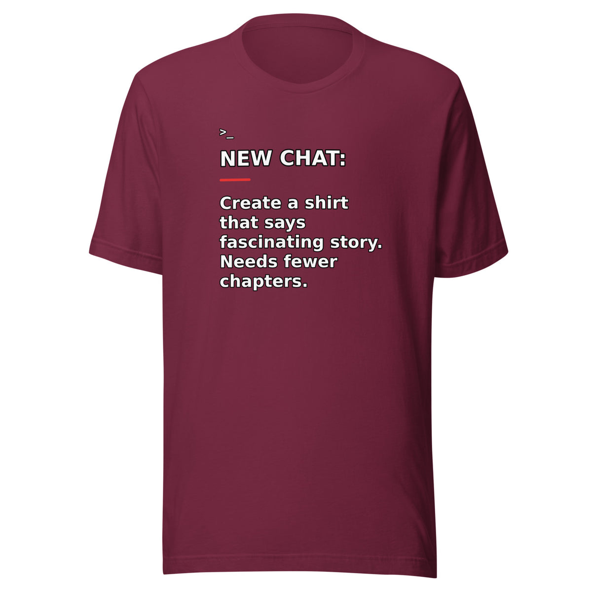 New Chat Shirts NC-079 Bella + Canvas 3001 front mockup 4