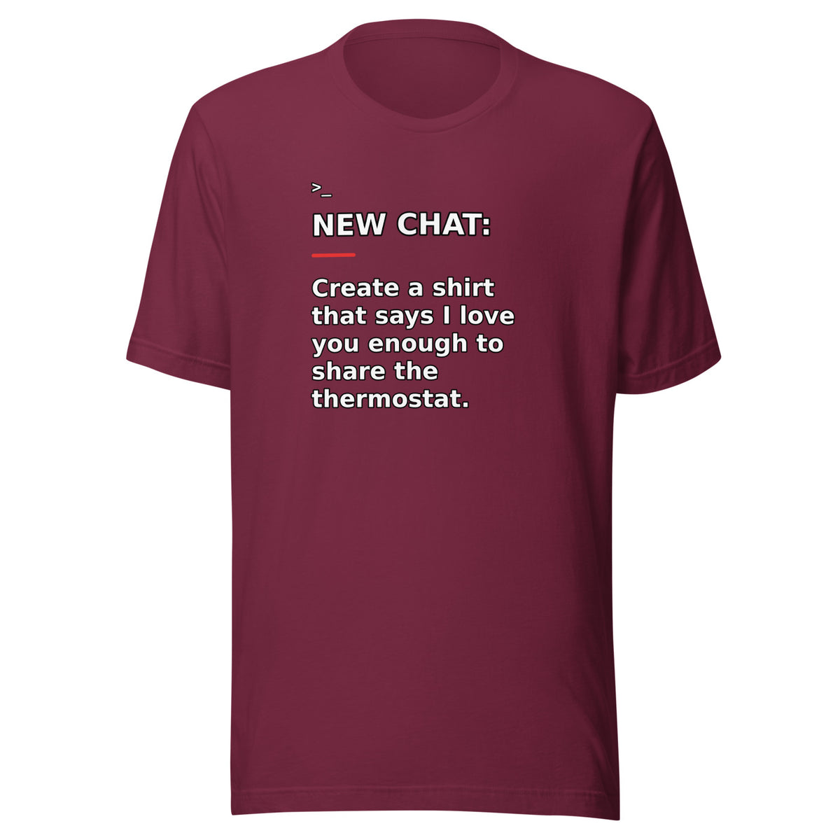 New Chat Shirts NC-120 Bella + Canvas 3001 front mockup 4