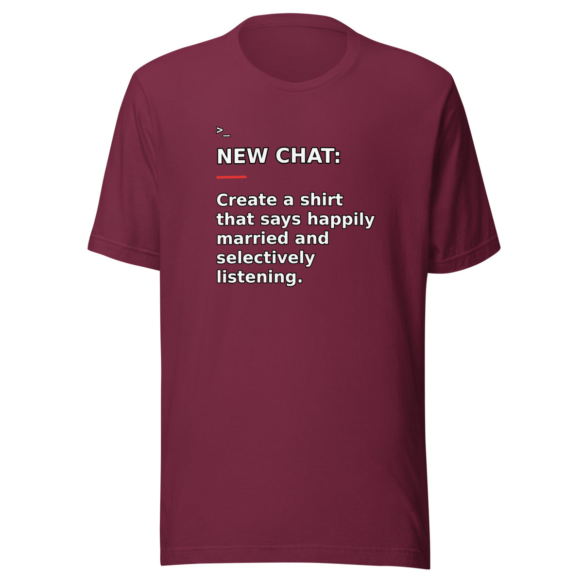 New Chat Shirts NC-126 Bella + Canvas 3001 front mockup 4