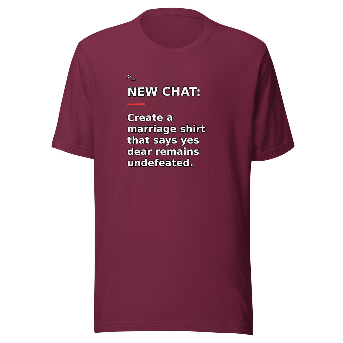New Chat Shirts NC-128 Bella + Canvas 3001 front mockup 4