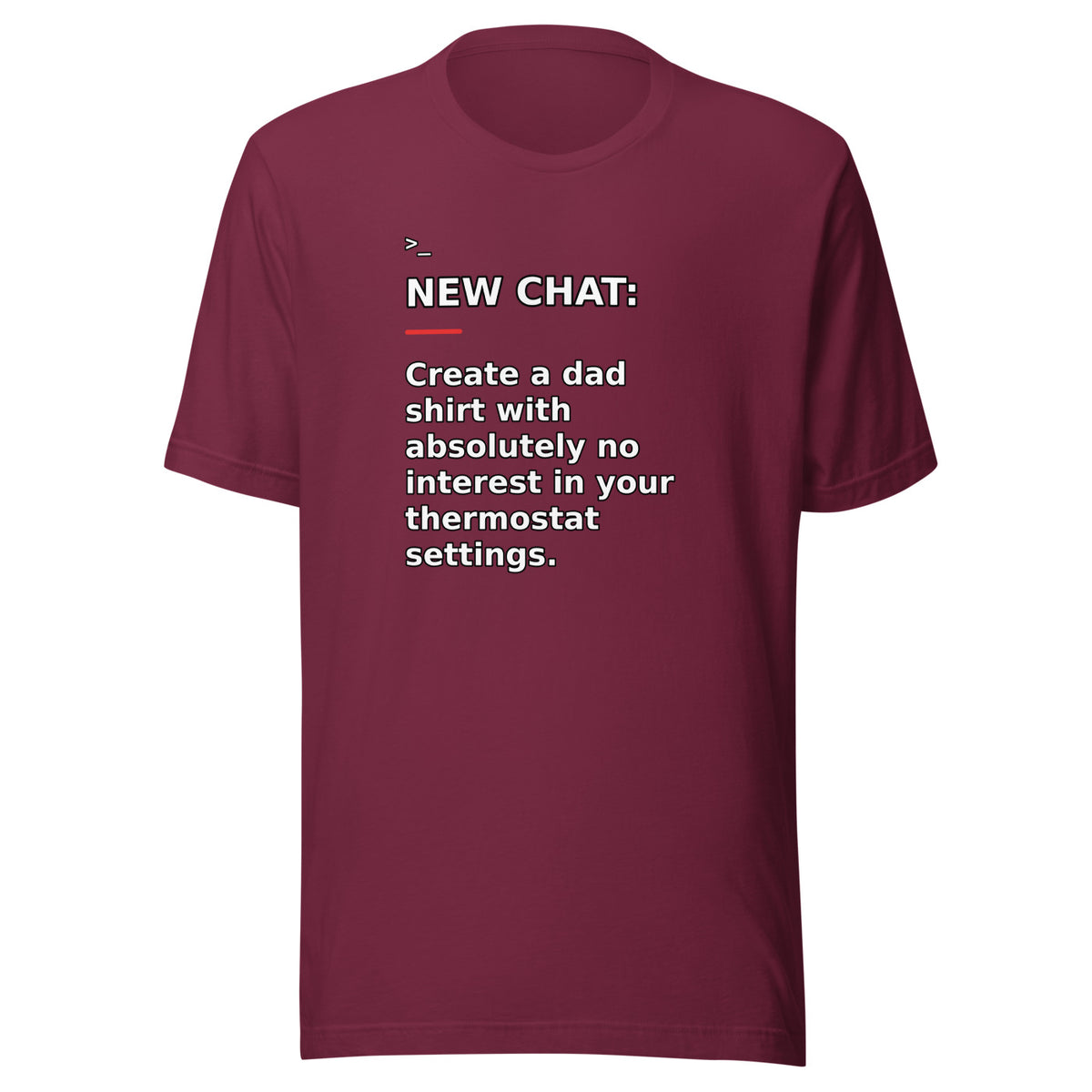 New Chat Shirts NC-135 Bella + Canvas 3001 front mockup 4