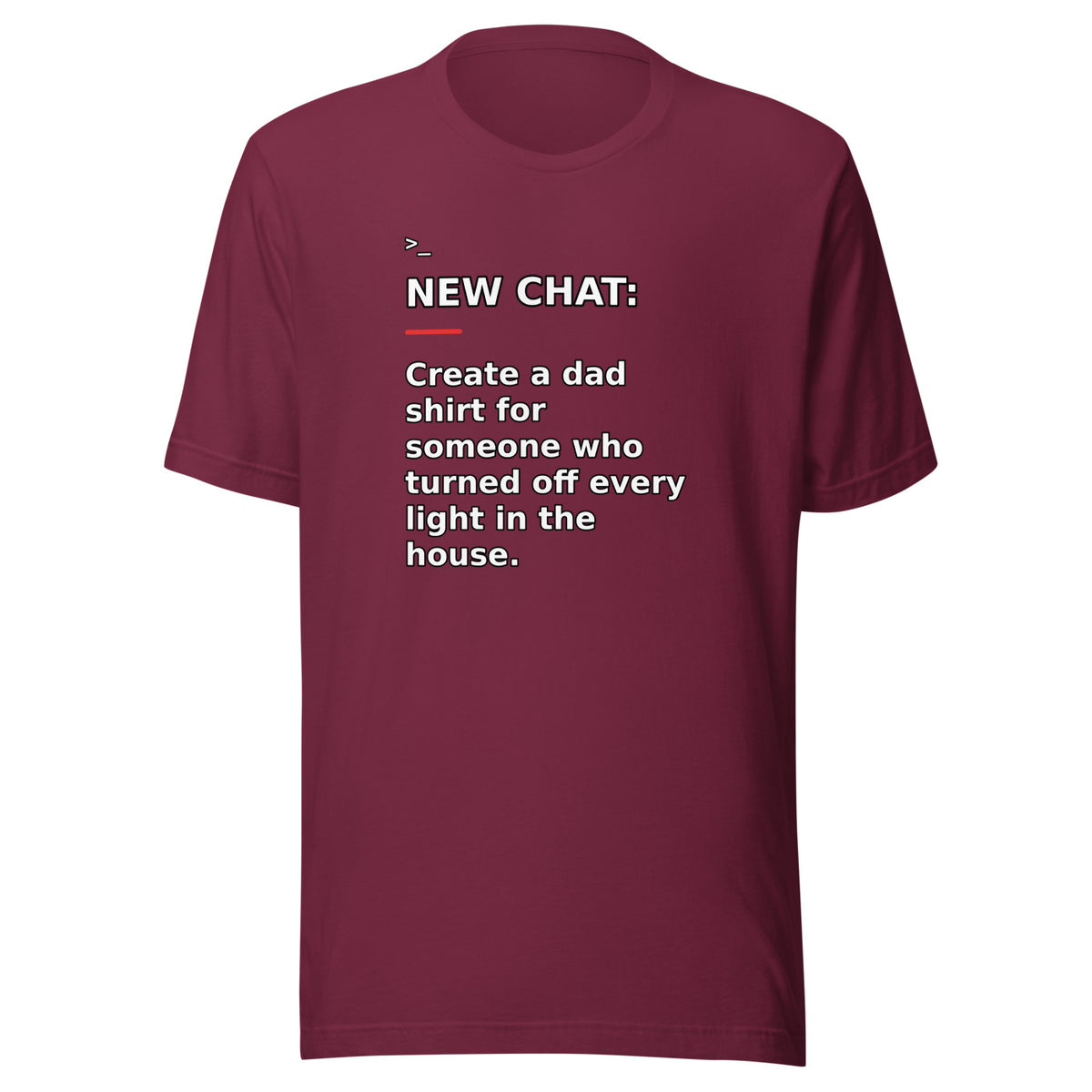 New Chat Shirts NC-137 Bella + Canvas 3001 front mockup 4