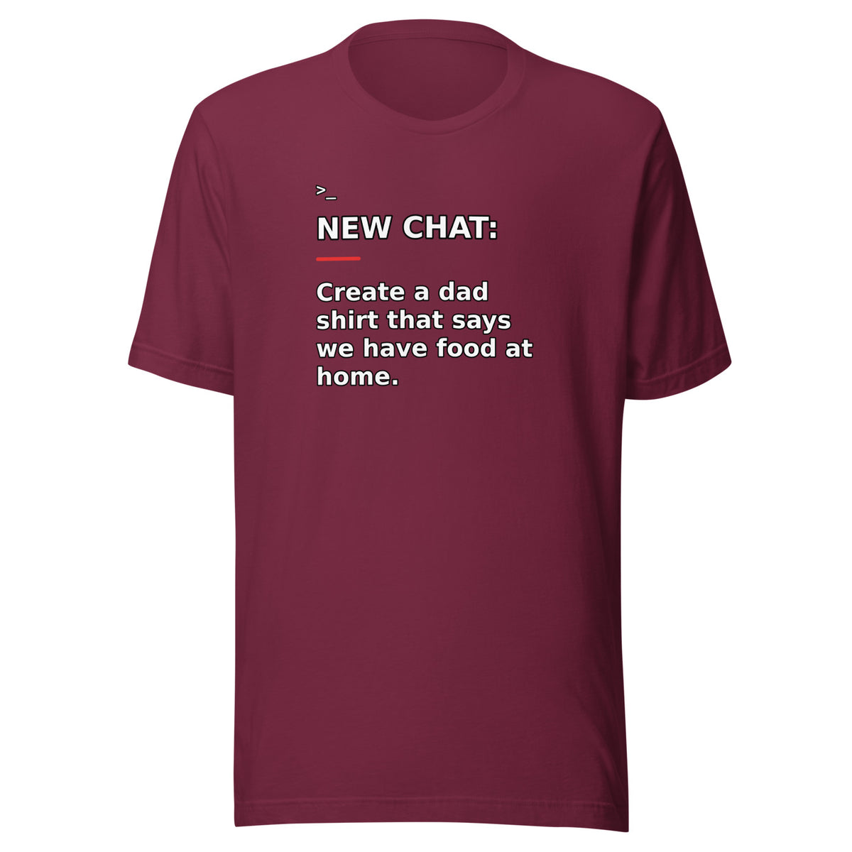 New Chat Shirts NC-142 Bella + Canvas 3001 front mockup 4