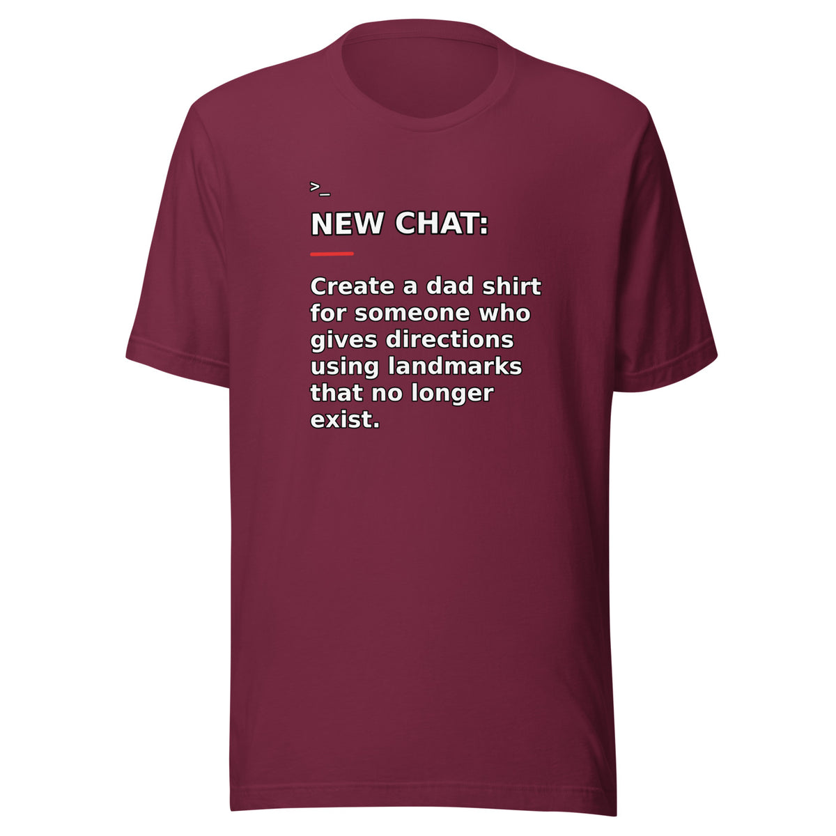 New Chat Shirts NC-147 Bella + Canvas 3001 front mockup 4