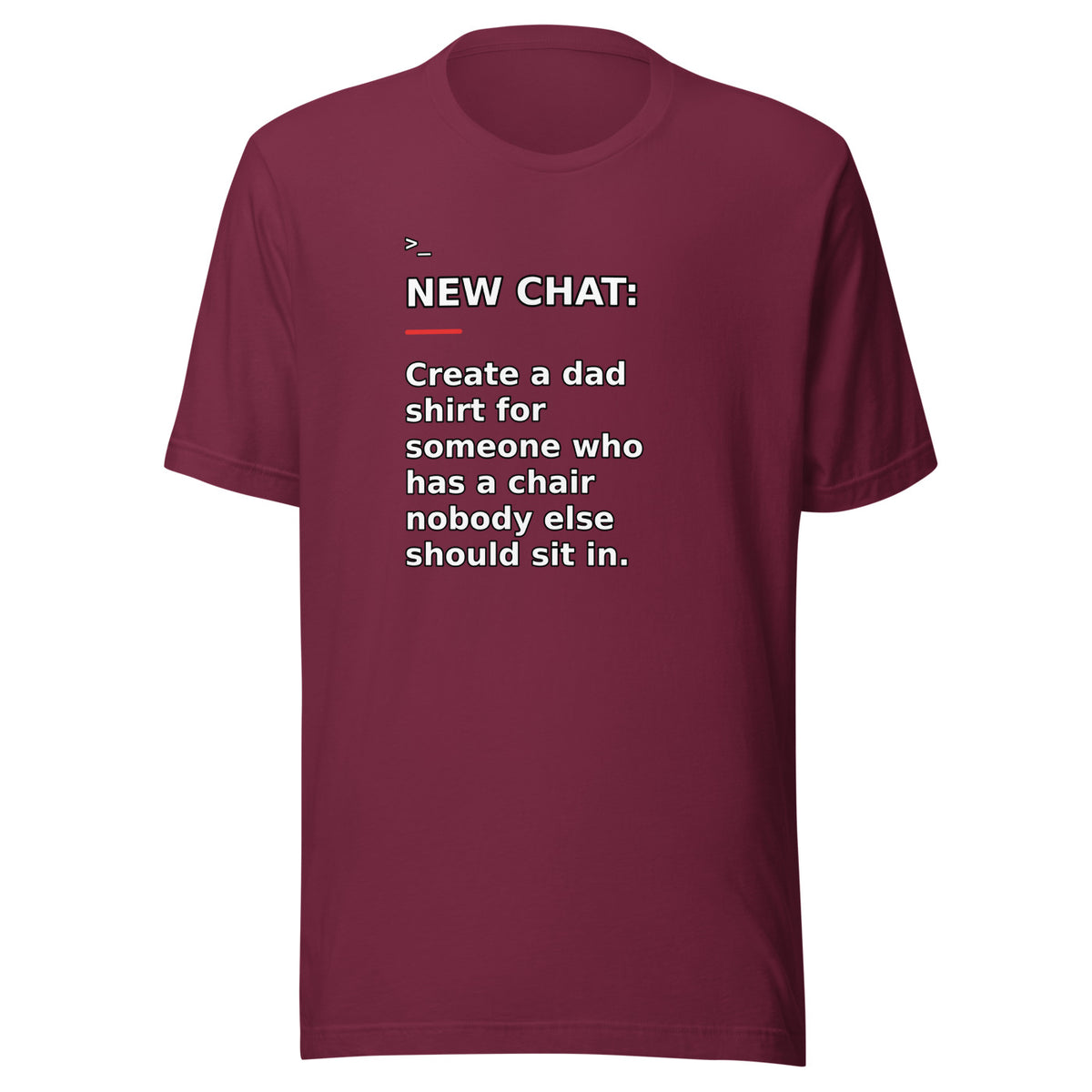 New Chat Shirts NC-151 Bella + Canvas 3001 front mockup 4