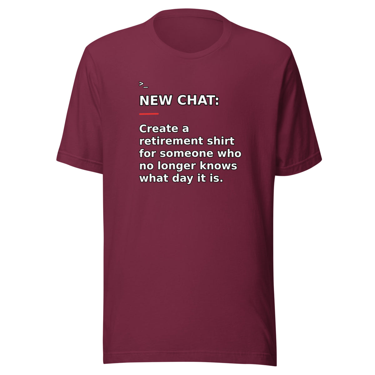 New Chat Shirts NC-159 Bella + Canvas 3001 front mockup 4