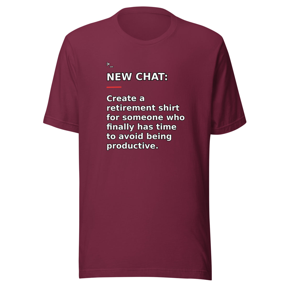 New Chat Shirts NC-165 Bella + Canvas 3001 front mockup 4