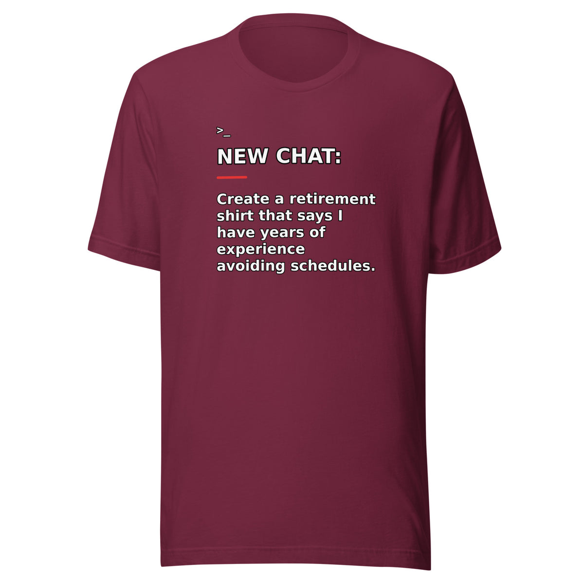 New Chat Shirts NC-174 Bella + Canvas 3001 front mockup 4