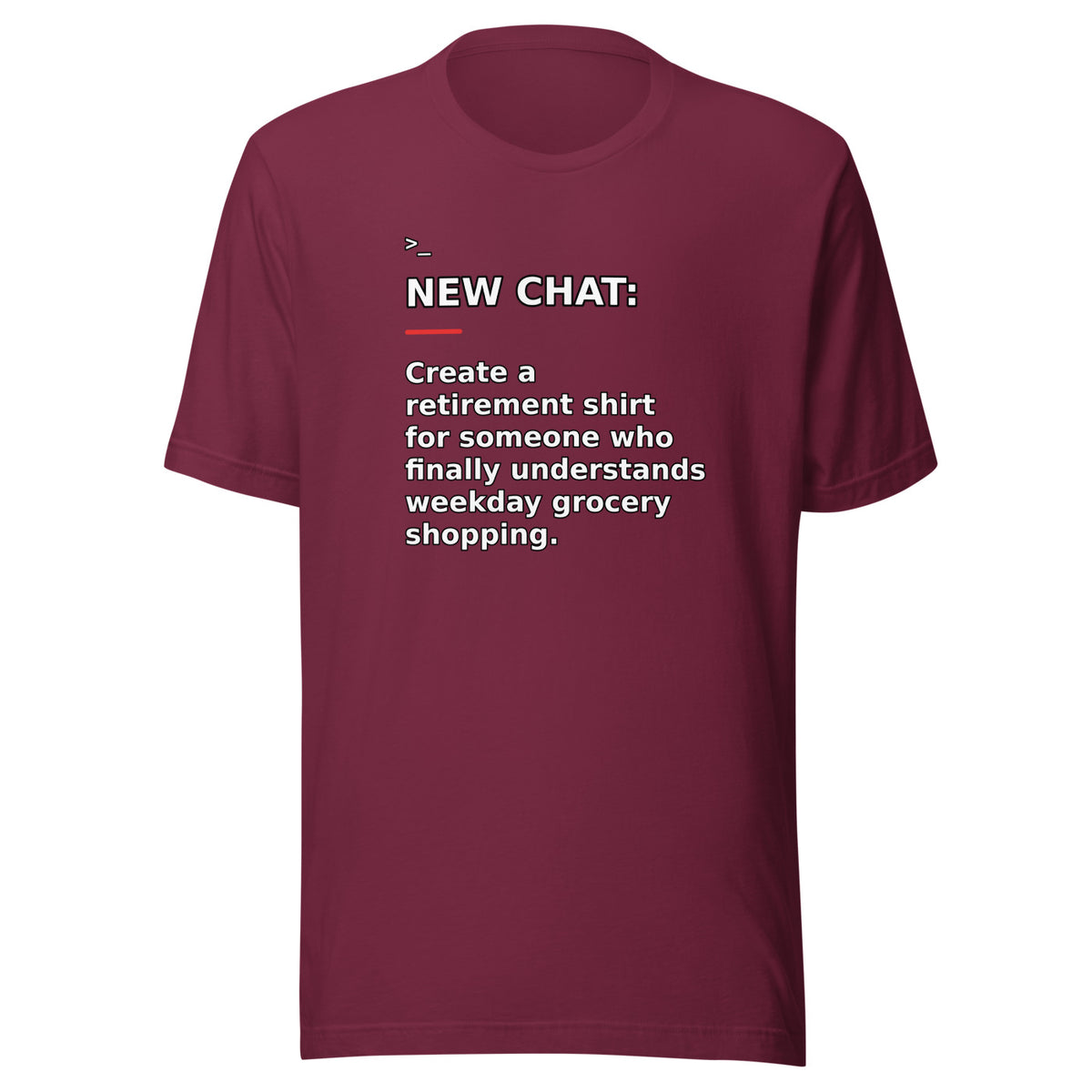 New Chat Shirts NC-175 Bella + Canvas 3001 front mockup 4