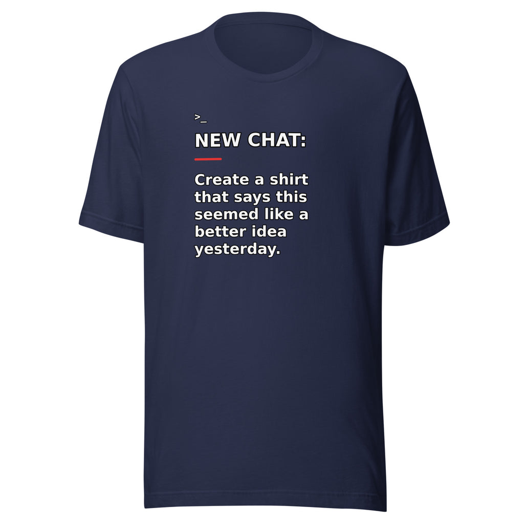 New Chat Shirts NC-014 Bella + Canvas 3001 front mockup 3