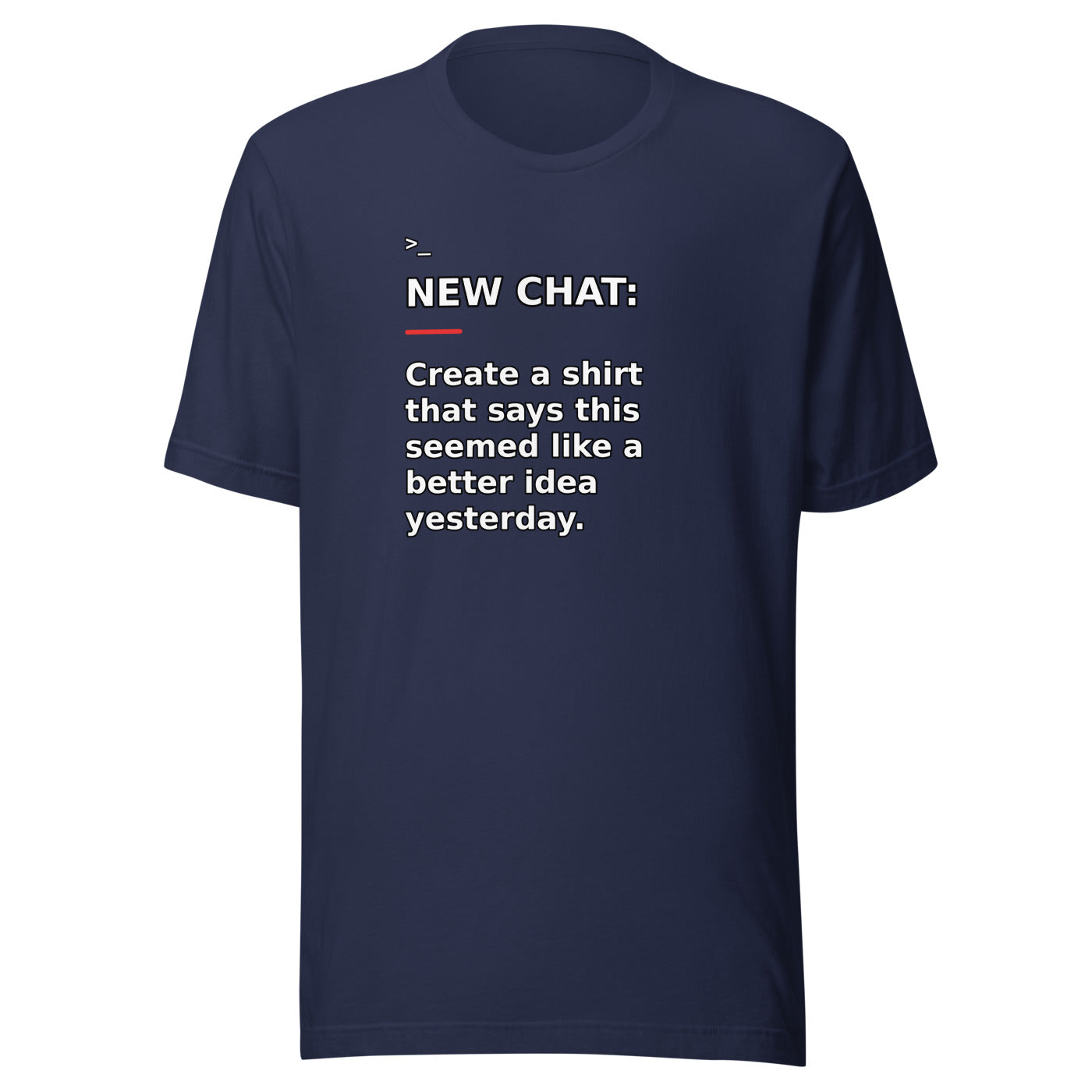 New Chat Shirts NC-014 Bella + Canvas 3001 front mockup 3